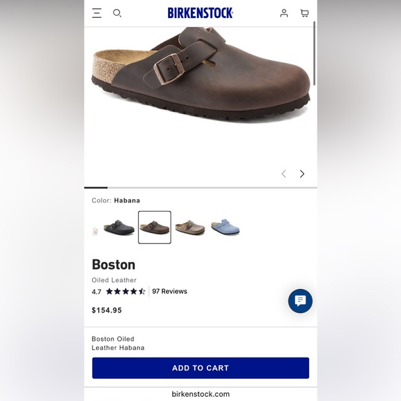 Birkenstock Boston Clogs Habana Oiled Leather Size 36 - Picture 10 of 11